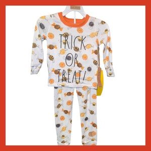 Rae Dunn Trick or Treat Kids Pajama Set